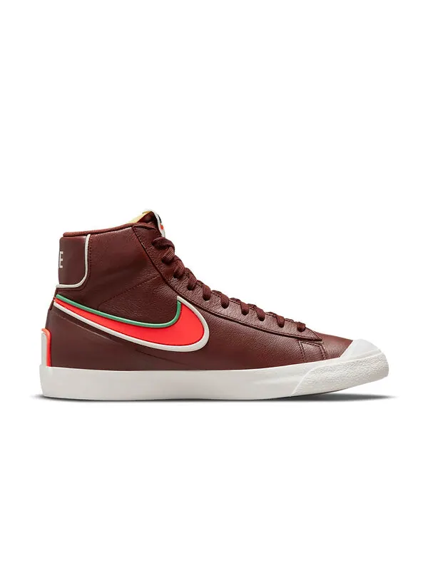 Кроссовки blazer mid '77 infinite dark team red 'brown orange green' Nike — изображение 2 из 4