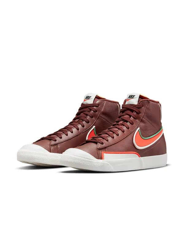 Кроссовки blazer mid '77 infinite dark team red 'brown orange green' Nike — изображение 3 из 4