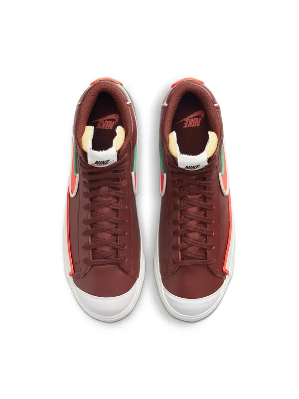 Кроссовки blazer mid '77 infinite dark team red 'brown orange green' Nike — изображение 4 из 4