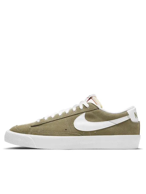 Кроссовки blazer low '77 'medium khaki' Nike — изображение 1 из 4, оливковый зеленый