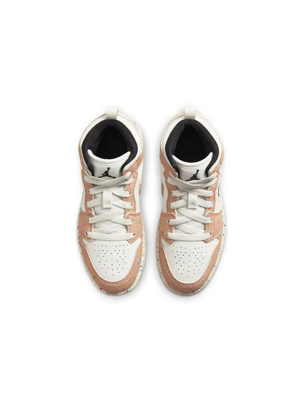 Кроссовки 1 средний размер Air Jordan — изображение 4 из 4, белый/черный/коричневый