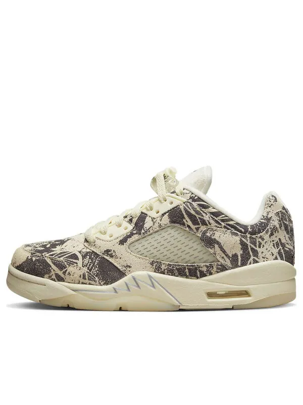 Кроссовки 5 retro low 'expression' Air Jordan — изображение 1 из 4, кремовый/серый