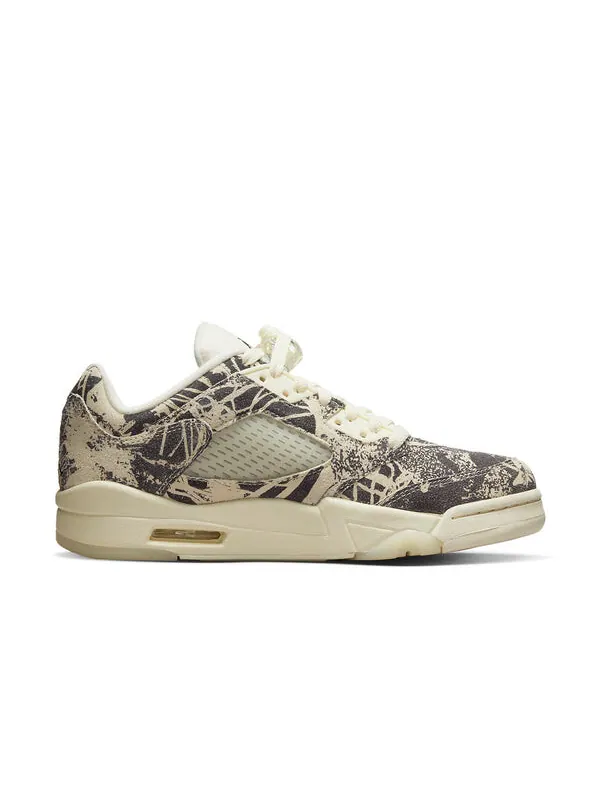 Кроссовки 5 retro low 'expression' Air Jordan — изображение 2 из 4, кремовый/серый