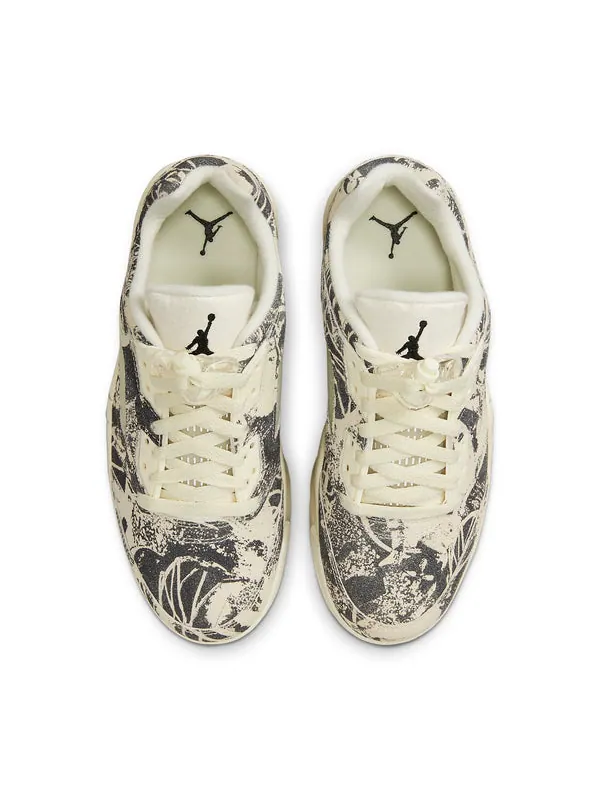 Кроссовки 5 retro low 'expression' Air Jordan — изображение 4 из 4, кремовый/серый
