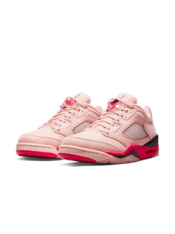 Кроссовки 5 ретро низкие Air Jordan — изображение 2 из 4, оранжевый/красный/черный