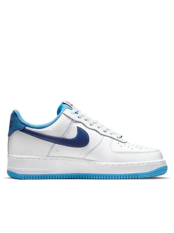 Кроссовки air force 1 '07 'first use - white university blue' Nike — изображение 2 из 4, белый//синий