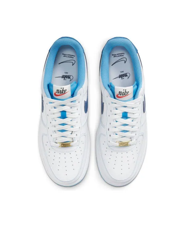Кроссовки air force 1 '07 'first use - white university blue' Nike — изображение 4 из 4, белый//синий