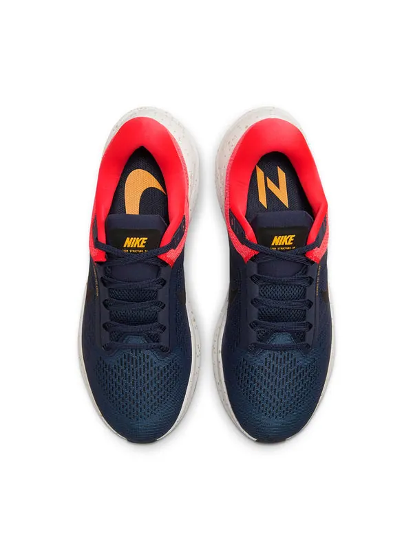 Кроссовки air zoom structure 24 'obsidian bright crimson' Nike — изображение 4 из 4, яркий/белый/черный