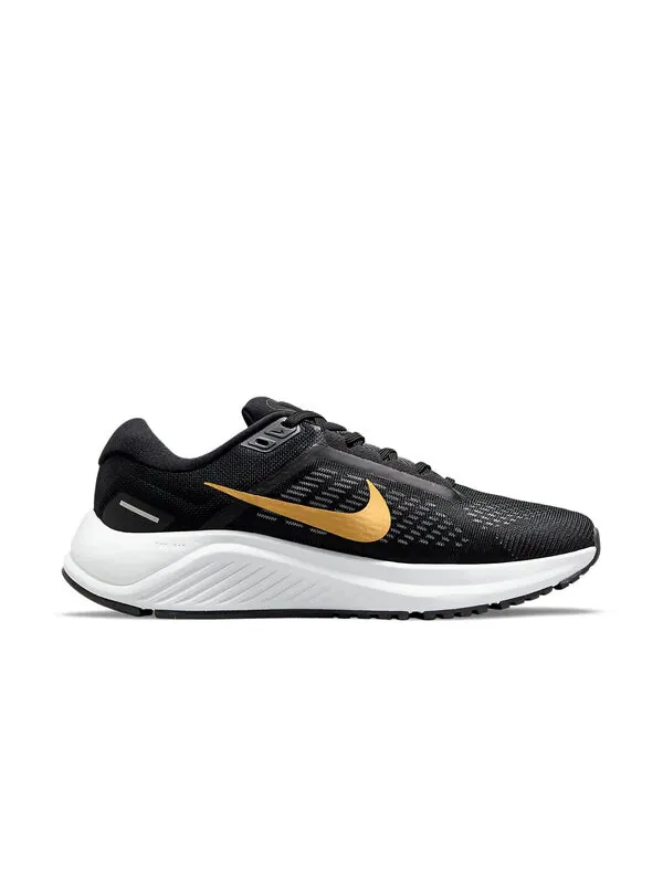 Кроссовки air zoom structure 24 Nike — изображение 2 из 4, черный/белый/золотистый