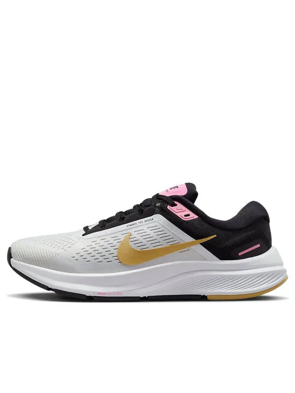 Кроссовки air zoom structure 24 Nike — изображение 1 из 4, белый черный золотистый