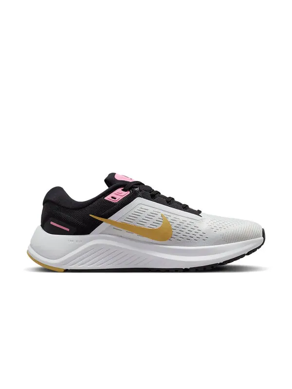 Кроссовки air zoom structure 24 Nike — изображение 2 из 4, белый черный золотистый
