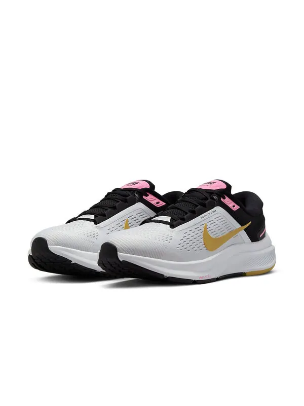 Кроссовки air zoom structure 24 Nike — изображение 3 из 4, белый черный золотистый