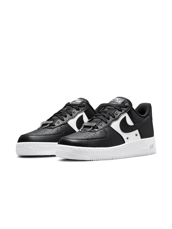 Кроссовки air force 1 '07 premium 'silver chain - black' Nike — изображение 3 из 4, черный/белый