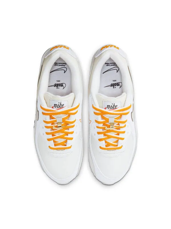 Кроссовки air max 90 se Nike — изображение 4 из 4, белый/оранжевый