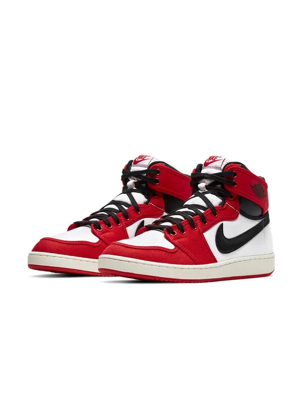 Кроссовки 1 ко Air Jordan — изображение 3 из 4, белый/черный/красный