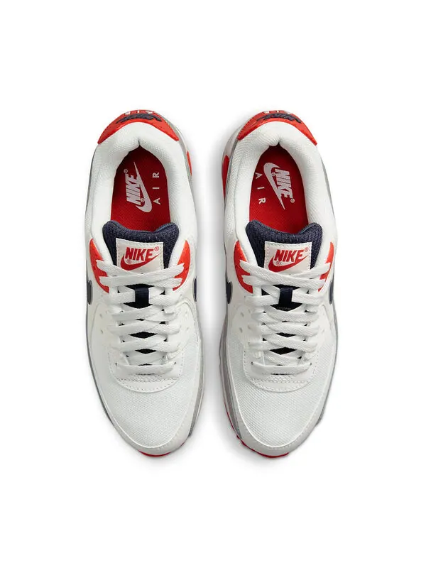 Кроссовки air max 90 'usa 2021 - white'' Nike — изображение 4 из 4, белый/красный