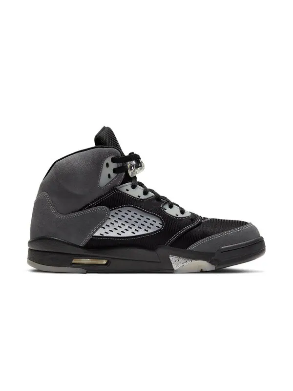 Кроссовки 5 retro 'anthracite' Air Jordan — изображение 2 из 4, серый/прозрачный/черный
