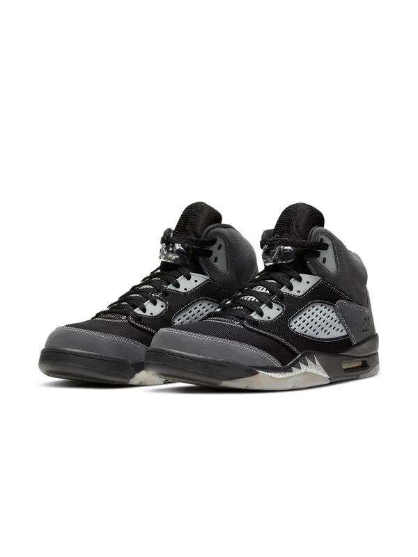 Кроссовки 5 retro 'anthracite' Air Jordan — изображение 3 из 4, серый/прозрачный/черный