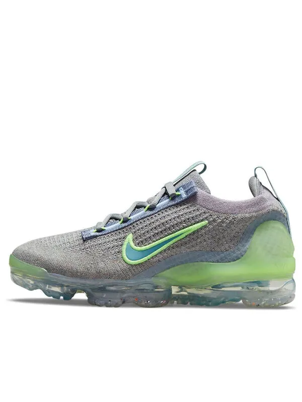 Кроссовки air vapormax 2021 flyknit Nike — изображение 1 из 4, серый/зеленый
