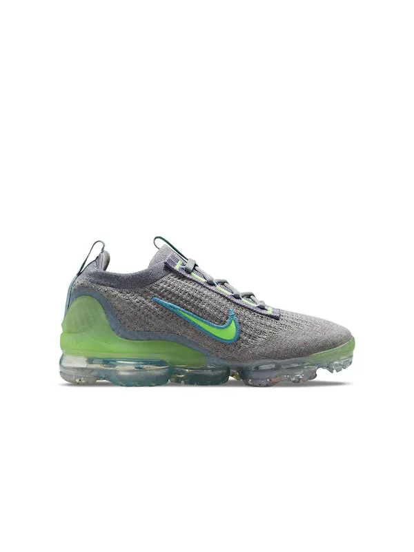 Кроссовки air vapormax 2021 flyknit Nike — изображение 2 из 4, серый/зеленый