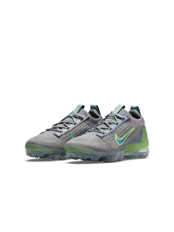 Кроссовки air vapormax 2021 flyknit Nike — изображение 3 из 4, серый/зеленый