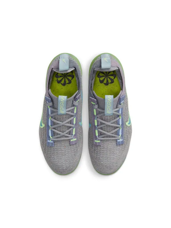 Кроссовки air vapormax 2021 flyknit Nike — изображение 4 из 4, серый/зеленый