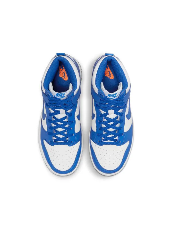 Кроссовки данк высокие Nike — изображение 4 из 4, белый/синий