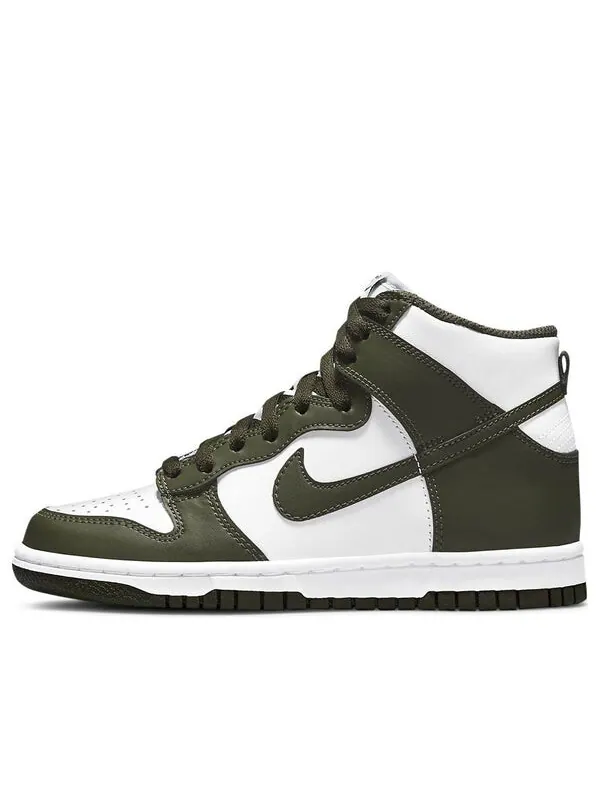 Кроссовки данк высокие Nike — изображение 1 из 4, зеленый/белый