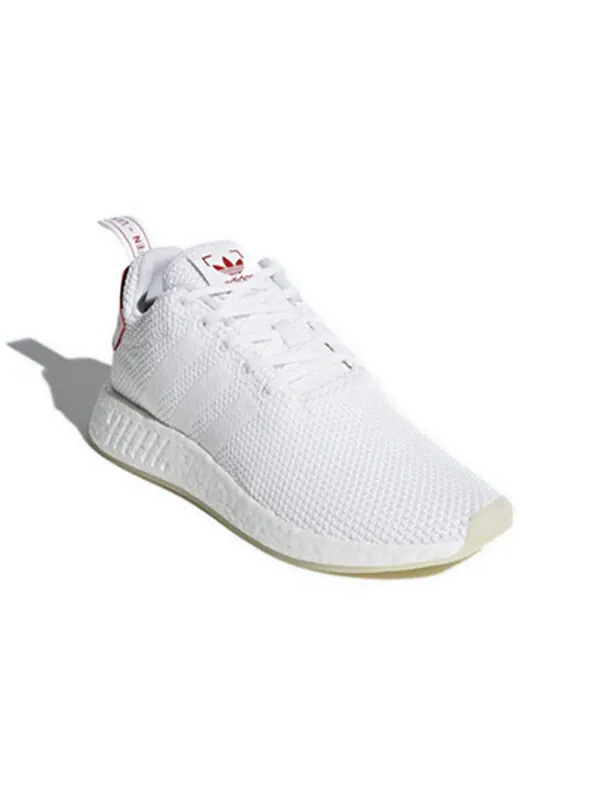 Кроссовки nmd_r2 Adidas — изображение 3 из 4, белый/красный