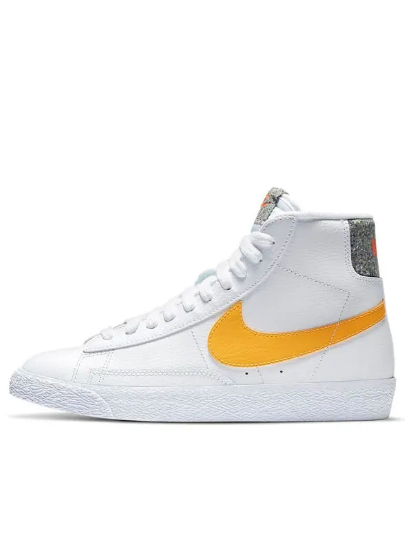 Кроссовки blazer mid '77 vintage 'space hippie' Nike — изображение 1 из 4, белый/желтый