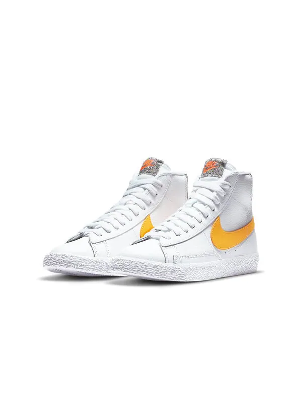 Кроссовки blazer mid '77 vintage 'space hippie' Nike — изображение 3 из 4, белый/желтый