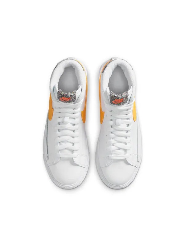 Кроссовки blazer mid '77 vintage 'space hippie' Nike — изображение 4 из 4, белый/желтый