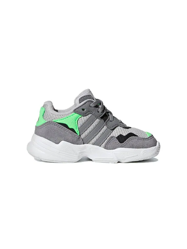 Кроссовки оригинал yung 96 Adidas — изображение 2 из 4, серый/зеленый/белый