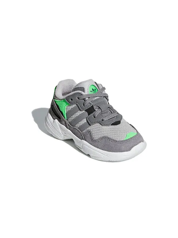 Кроссовки оригинал yung 96 Adidas — изображение 3 из 4, серый/зеленый/белый