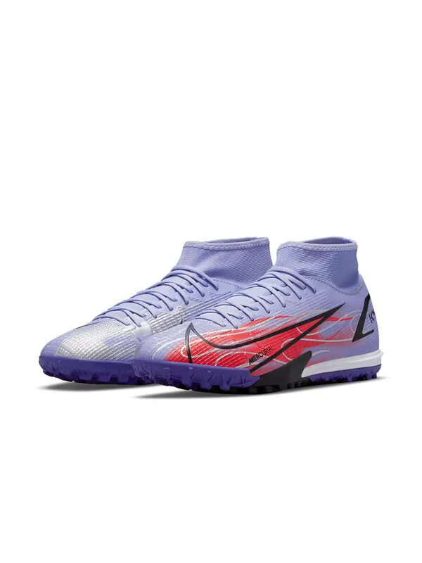 Кроссовки kylian mbappe x mercurial superfly 8 academy tf Nike — изображение 3 из 4, фиолетовый/оранжевый
