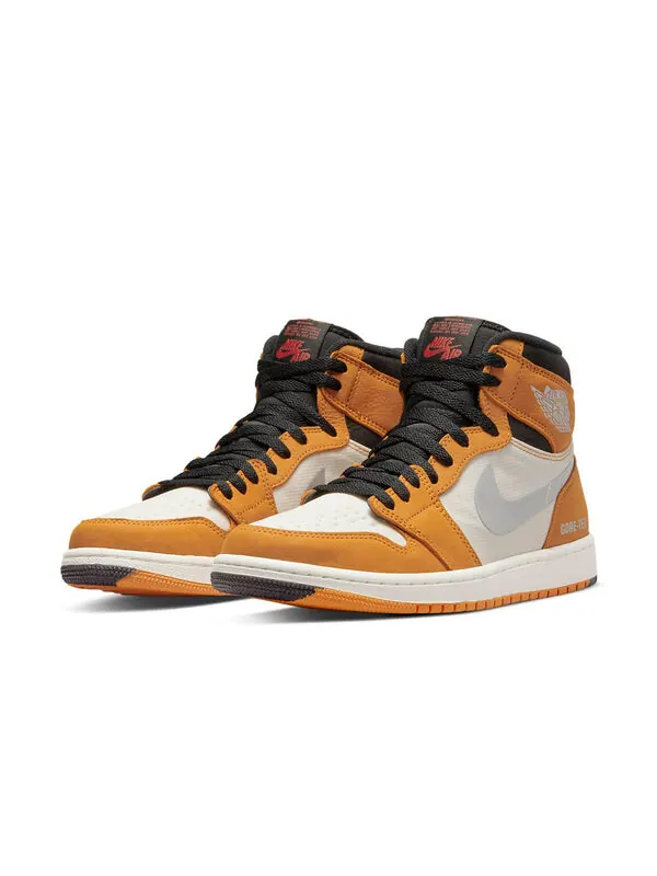 Кроссовки 1 high element gore-tex 'light curry' Air Jordan — изображение 3 из 4, светлый/красный//черный