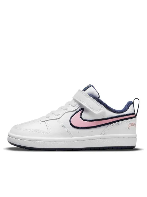 Кроссовки Court Borough Low 2 SE Nike — изображение 1 из 4, белый/синий/розовый