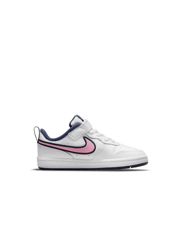 Кроссовки Court Borough Low 2 SE Nike — изображение 2 из 4, белый/синий/розовый