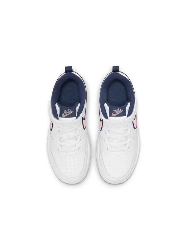 Кроссовки Court Borough Low 2 SE Nike — изображение 4 из 4, белый/синий/розовый