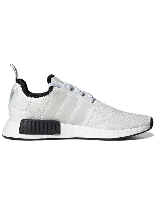 Кроссовки nmd_r1 Adidas — изображение 2 из 4, белый/черный