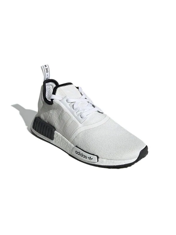 Кроссовки nmd_r1 Adidas — изображение 3 из 4, белый/черный