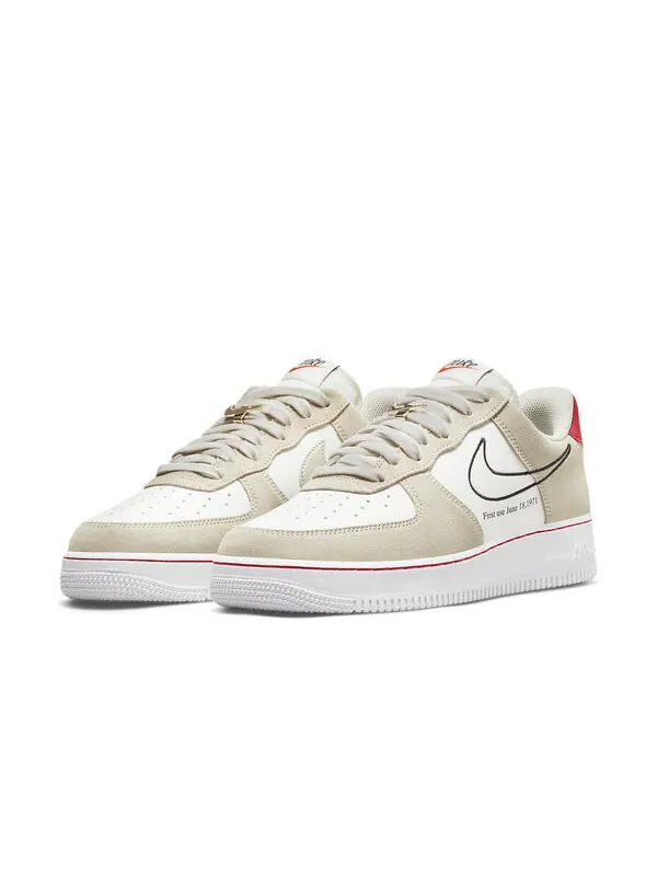 Кроссовки air force 1 '07 lv8 'first use' Nike — изображение 3 из 4, светлый/черный//красный