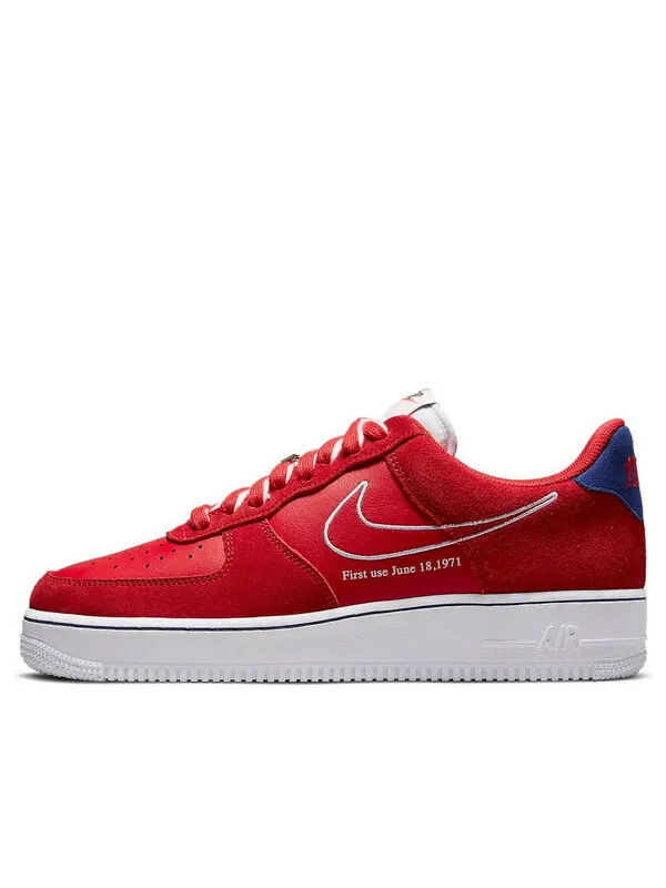 Кроссовки air force 1 '07 lv8 'first use - university red' Nike — изображение 1 из 4, красный/синий