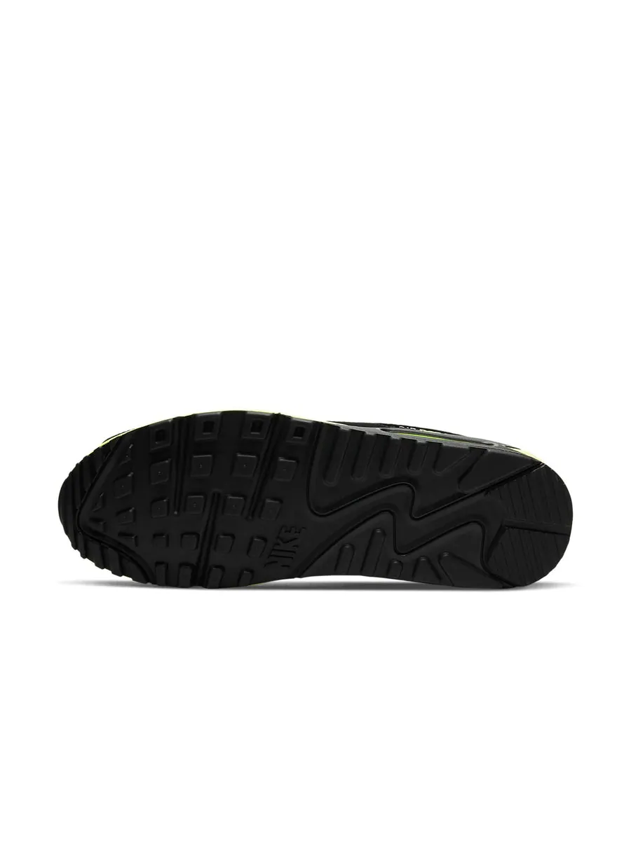 Беговые кроссовки Nike Air Max 90 'Black Hot Lime' — изображение 6 из 6, черный