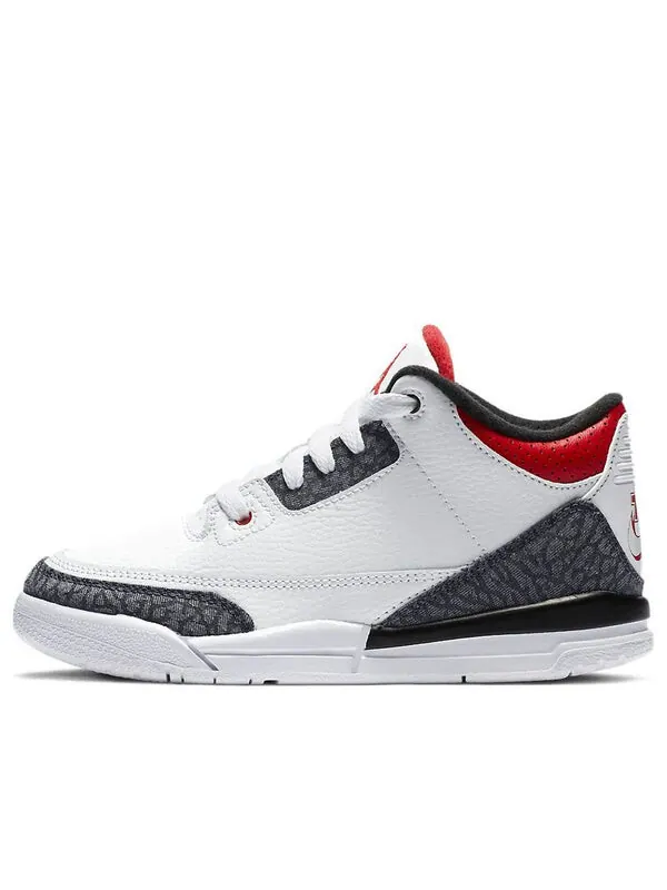 Кроссовки 3 ретро деним se Air Jordan — изображение 1 из 4, белый, красный, черный