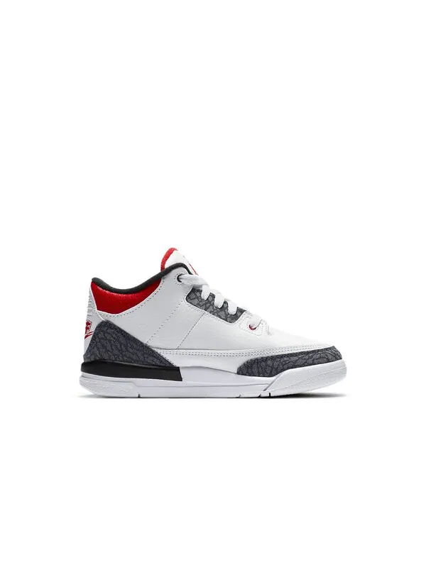 Кроссовки 3 ретро деним se Air Jordan — изображение 2 из 4, белый, красный, черный