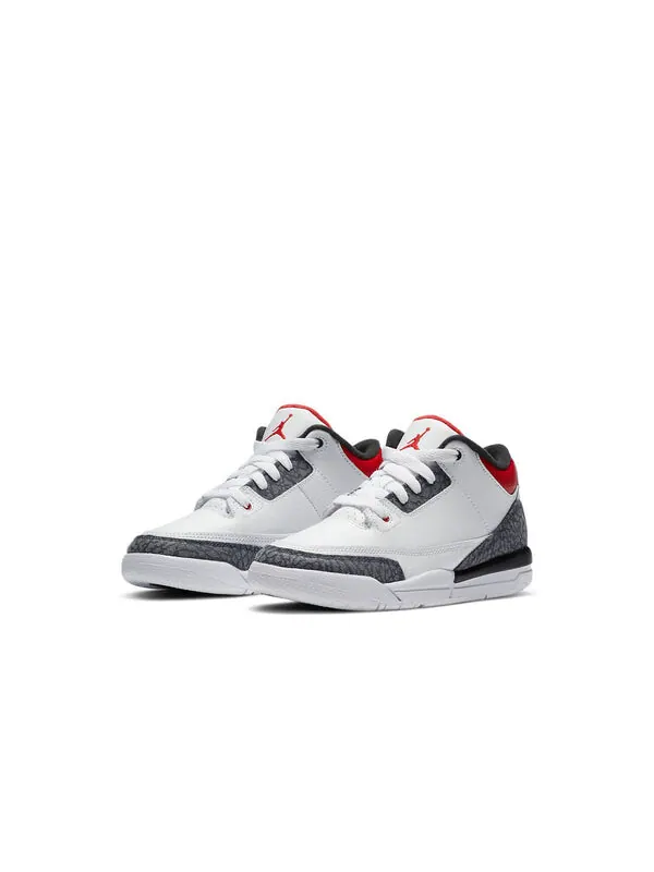 Кроссовки 3 ретро деним se Air Jordan — изображение 3 из 4, белый, красный, черный