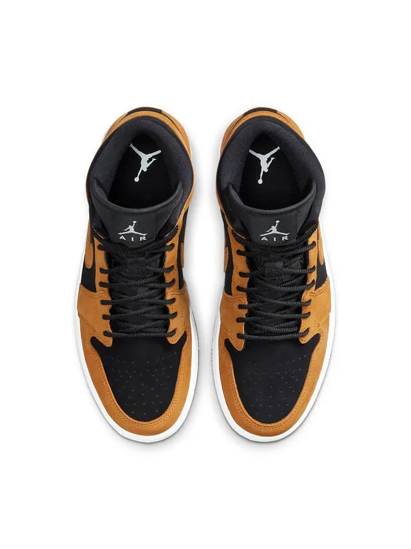 Кроссовки 1 mid se 'desert ochre' Air Jordan — изображение 4 из 4, черный