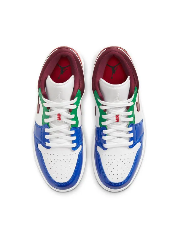 Кроссовки 1 low se Air Jordan — изображение 4 из 4, белый//зеленый/темный