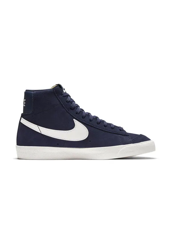 Кроссовки blazer mid '77 'navy suede' Nike — изображение 2 из 4, синий/белый